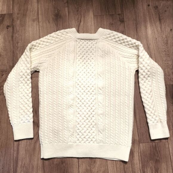 Joules Heritage Cable Cardigan Aidy 214474 Wool Blend Cream Size EU 38 US 6 - Picture 7 of 13